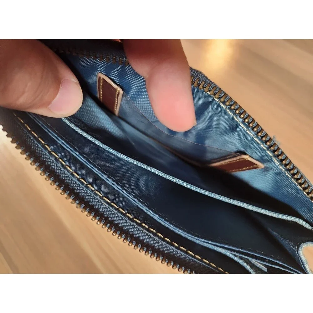 Texas‎ A&M University Aggies Sandol Jean Denim Wallet Pocket Zips Card Slots